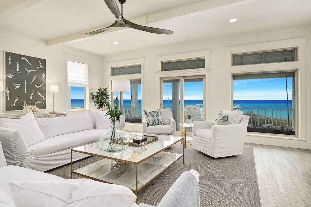 living room of wilder dreams vacation rental in 30A
