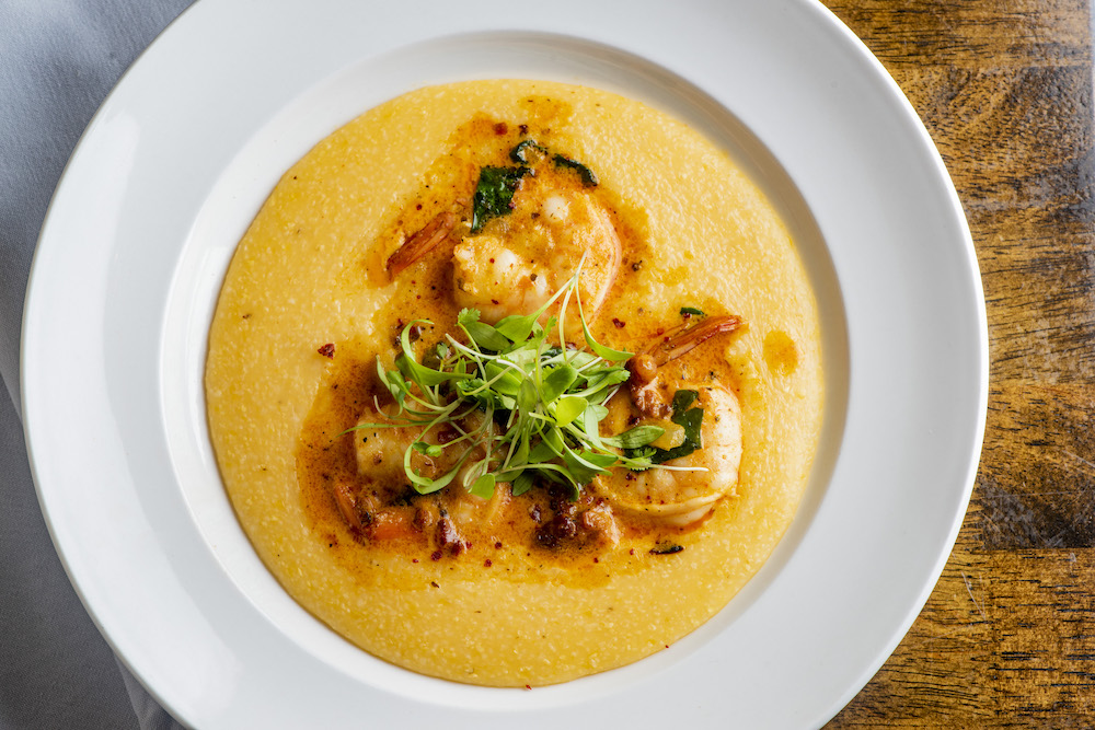 bowl of shrimp and grits