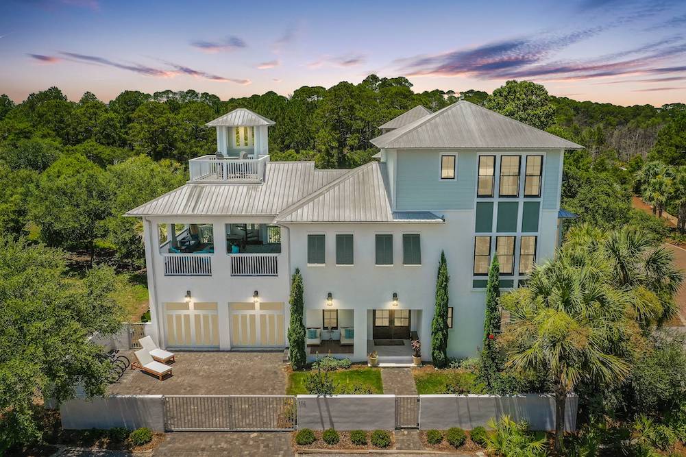 exterior of Seaspell Sands vacation rental in 30A
